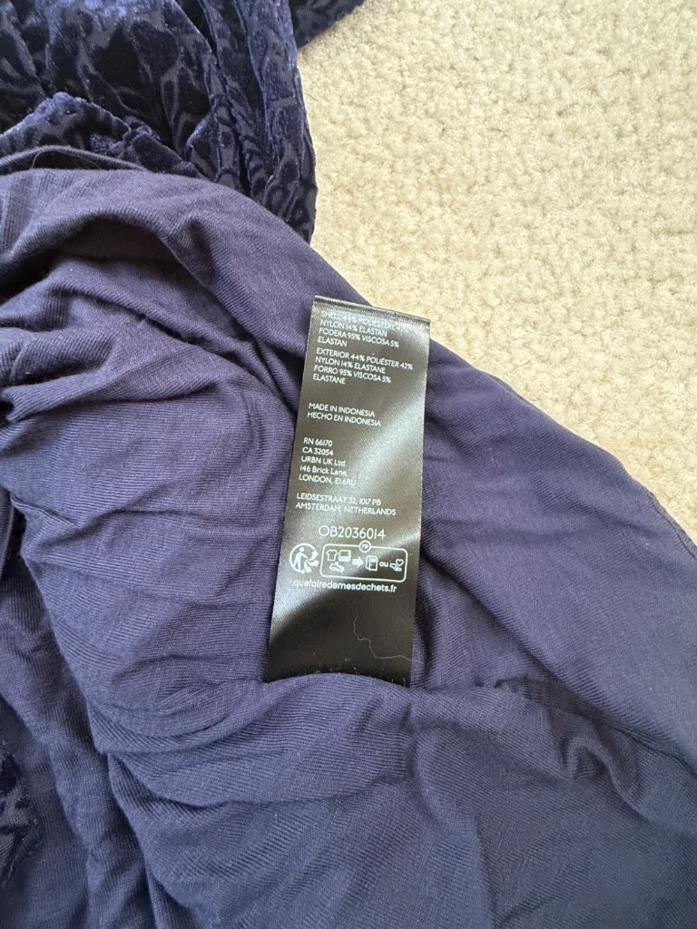 NWT Anthropologie Velvet Ruched Maxi Dress Blue V-neck Sz XS - Picture 7 of 7